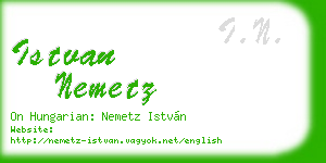 istvan nemetz business card